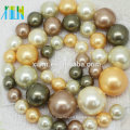 natural freshwater shell pearl bead 3-12mm Cultured Loose Pearl round shape mixed-color in 40cm a strand